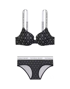 Женский комплект нижнего белья черный Victoria's secret