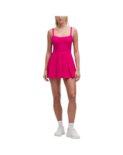 Платье теннисное с кокеткой и подкладом, белый Lululemon