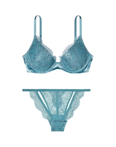 Женский комплект нижнего белья синий Victoria's secret