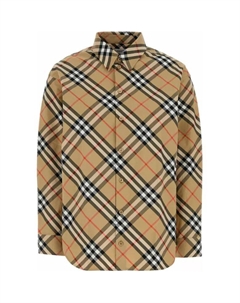 Рубашка с длинным рукавом в клетку, коричневый Burberry