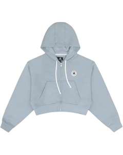 Ретро худи с молнией, синий Converse