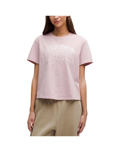 Футболка свободного кроя женская, розовый Lululemon