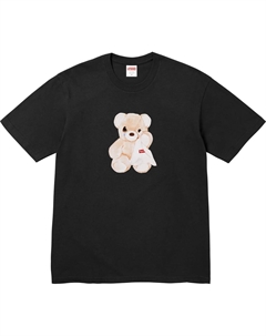 Футболка с принтом медведя, черный Supreme