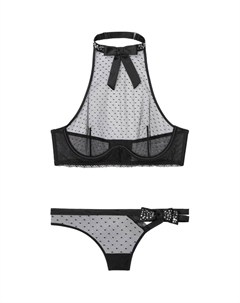 Женский комплект нижнего белья черный Victoria's secret