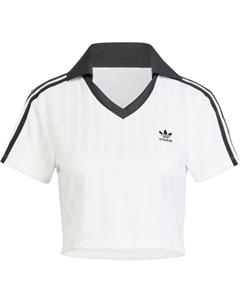 Футбольная поло Adidas укороченная, белый Adidas originals