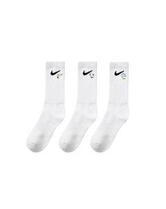 Низкие носки унисекс 3 пары белый Nike