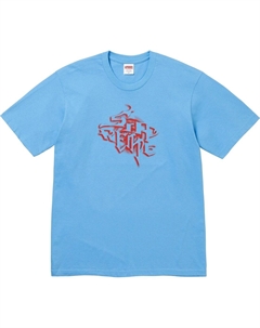 Дымчатая футболка fw24, ярко-синий Supreme