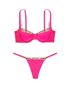 Женский комплект белья ярко-розовый Victoria's secret