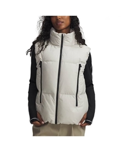 Женская белая пуховая жилетка Under armour