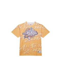 Футболка унисекс желтая Mitchell ness