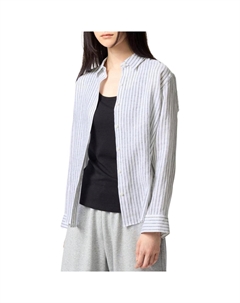 Женская слоновая кость рубашка Uniqlo