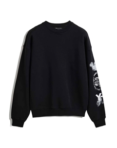 Y 3 Cloud print свитшот с круглым вырезом, черный Y-3