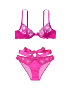 Женский комплект нижнего белья розовый Victoria's secret