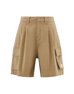 Женские карго-шорты светло-хаки Cat