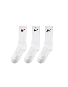 Низкие носки унисекс 3 пары белый Nike