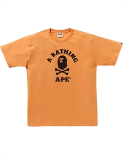 Футболка Bape Ape Crossbone College, оранжевый A bathing ape®