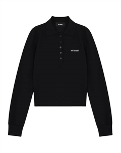 Рубашка-поло 2025 Spring Polo Shirt Women's Black We11done