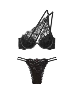 Женский комплект нижнего белья черный Victoria's secret