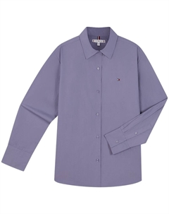 Рубашка с карманом на пуговицах, фиолетовый Tommy hilfiger