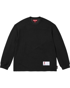 Полартек сетчатая футболка с длинным рукавом, черный Supreme