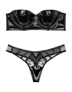 Женский комплект нижнего белья черный Victoria's secret