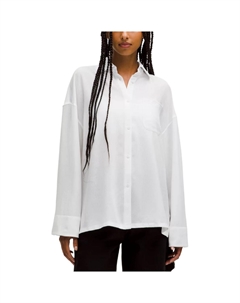 Легкая плетеная оверсайз рубашка Women's White Lululemon