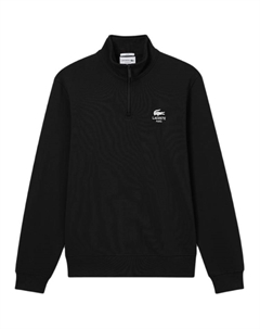 Рубашка-поло Logo print High neck Sweatshirt, черный Lacoste