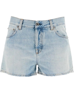 Джинсовые шорты женские голубые Miu miu
