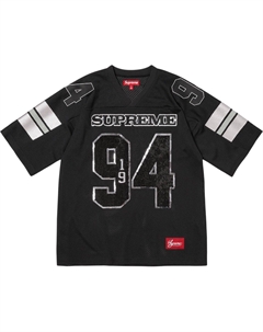 Футболка с пайетками, черный Supreme