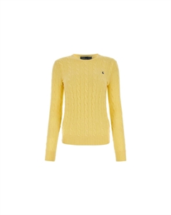 Вязаный свитер с V-образным вырезом, желтый Polo ralph lauren