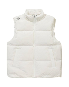 Пуховая жилетка унисекс, белый Descente