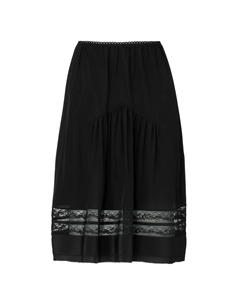 Повседневная длинная юбка женская, черный Onitsuka tiger