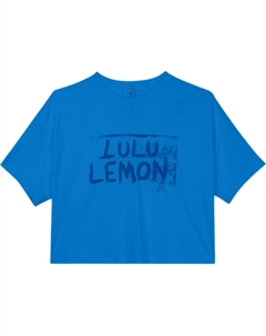 Футболка с рукавом дроп-шоулдер женская, синий Lululemon