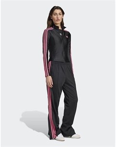 Брюки Adibreak черного и ярко-розового цветов Adidas originals