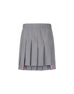 Кожаная короткая юбка летняя женская gray Thom browne