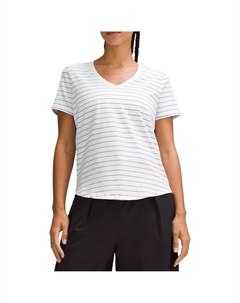 Обычная футболка женская белая Lululemon