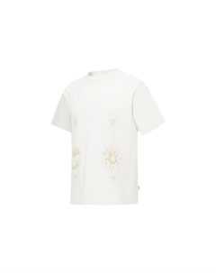 Футболка унисекс цвета айвори, слоновая кость Li-ning