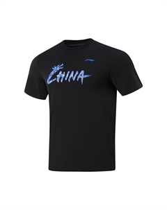 Футболка для настольного тенниса Unisex, черный Li-ning