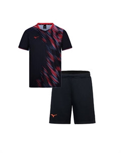 Комплект футболки для бадминтона unisex, черный Mizuno