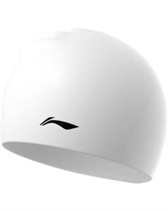 Силиконовая плавательная шапочка unisex, белый Li-ning