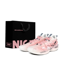 Мужские баскетбольные кроссовки Storm 2024 низкие с амортизацией и дышащие Pink Li-ning