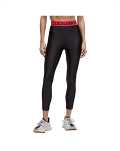 Высокие леггинсы для йоги 25.5" женские black red Lululemon