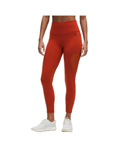 Женские леггинсы Wunder Train High Rise для йоги Orange Cinder, оранжевый Lululemon