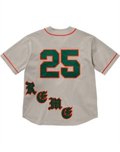 Старая английская бейсбольная майка, серый/серый Supreme