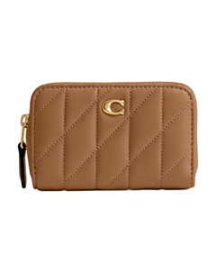 Кошелек из кожи Nappa маленький женский honey brown Coach