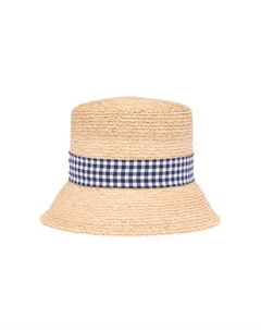 Ведро-шляпа Women's Natural/Blue Miu miu
