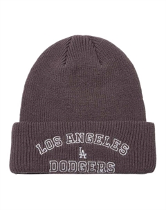 Акриловая шапка унисекс коричневая New era