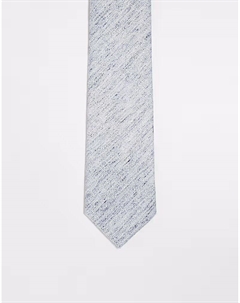 Галстук с текстурированной текстурой синего цвета Asos design