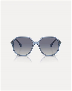 Солнцезащитные очки Sk6003 необычной формы с синими линзами опалового синего цвета Swarovski