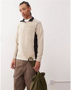 Флисовая кофта Klamath Range II с полумолнией, цвет «камень», серо-бежевый Columbia